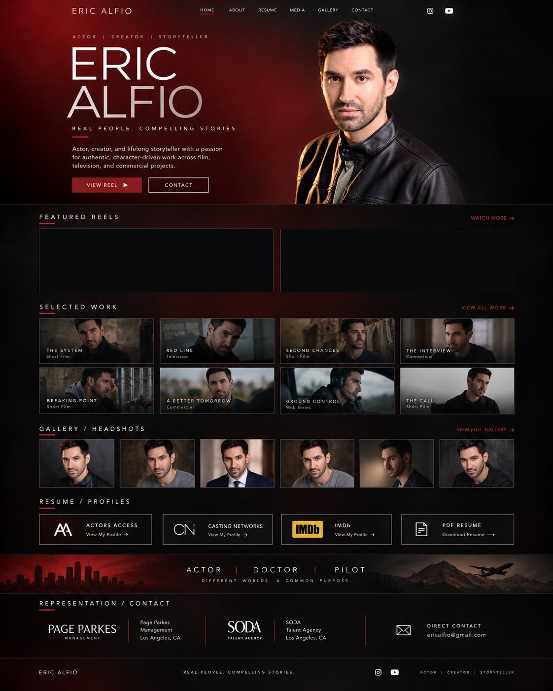 Eric Alfio — actor, creator, storyteller
